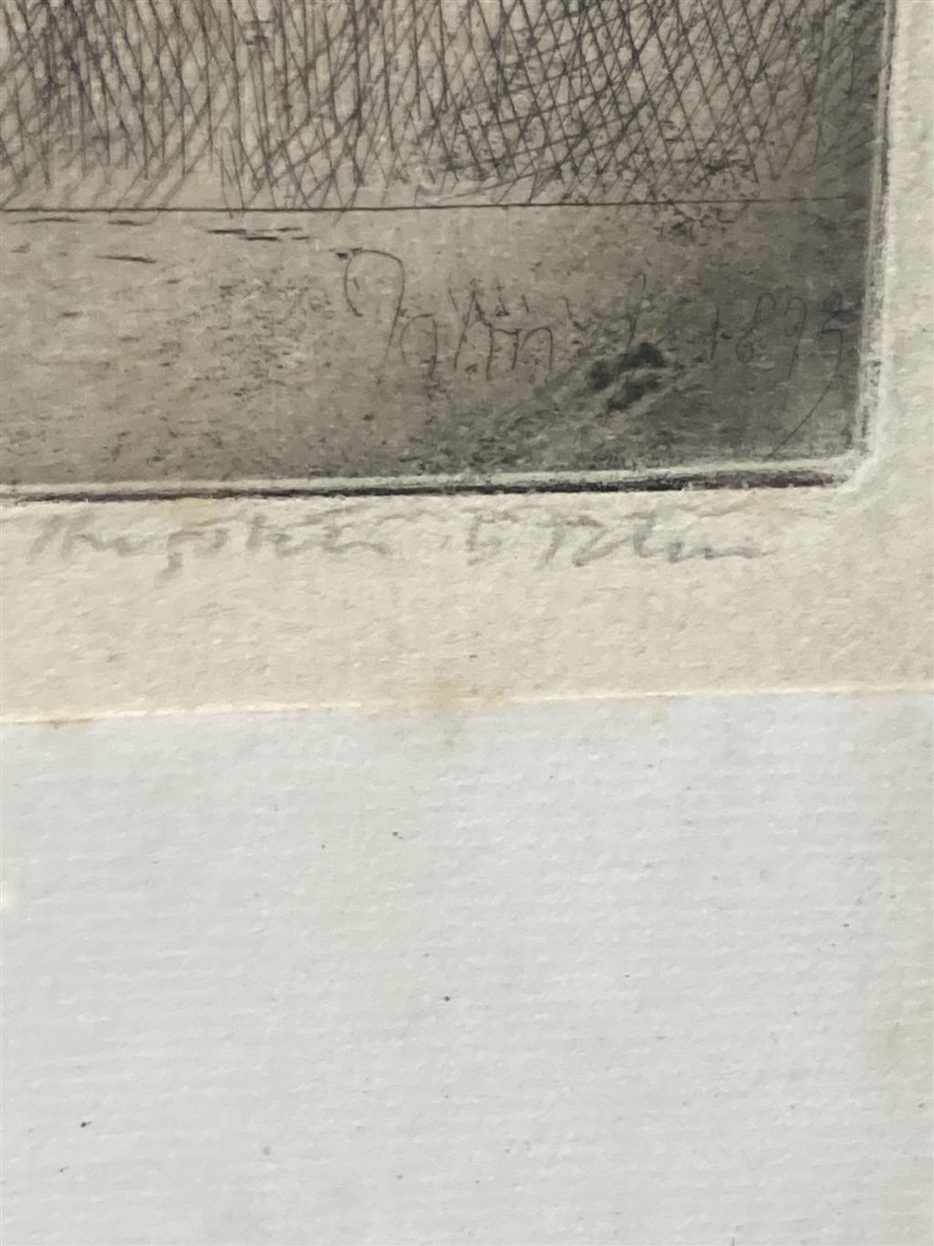 Augustus John (1882-1957), artist proof, Portrait of Percy Wyndham Lewis, signed in pencil, 17.5 x 13.5cm.